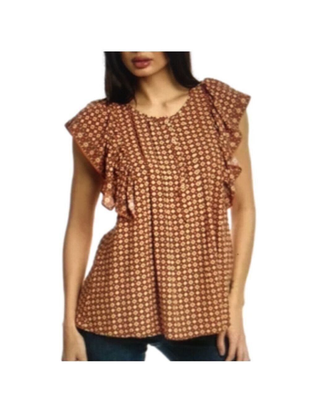 NWT Max Studio Printed Top Sz XS